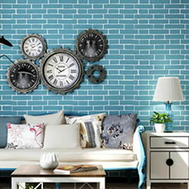 MINGYANG名陽仿磚紋,仿報紙,茶壺茶樓風格牆紙廠家樣本效果圖展示